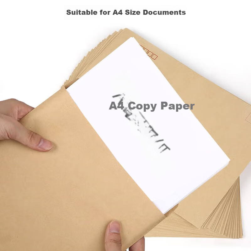 Yuzijian 50 Large A4 Kraft Paper Envelopes, No. 9 Standard C4 Envelopes 324*229mm, Document Envelopes, File Envelopes, Office Supplies