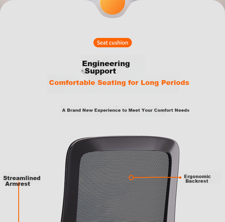 Chibailun Computer Chair, Office Chair, Home Ergonomic Chair, Dormitory Chair, Study Room Bow-Shaped Chair, Gaming Chair 3