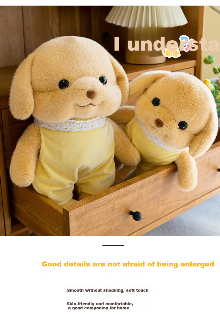 Beishangxing, Puppy Plush Toy, Poodle Dog Stuffed Animal, Children's Hugging Doll, Boys And Girls Birthday Gift 6