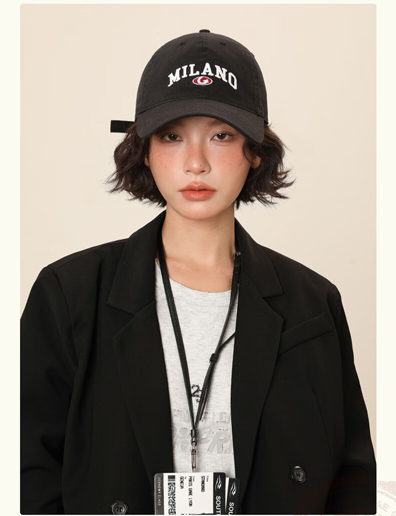 Jian Cai Original Design Soft Top Baseball Cap Unisex 2025 Spring Summer Fashion Trendy Large Head Circumference Slim Face Duckbill Hat 5