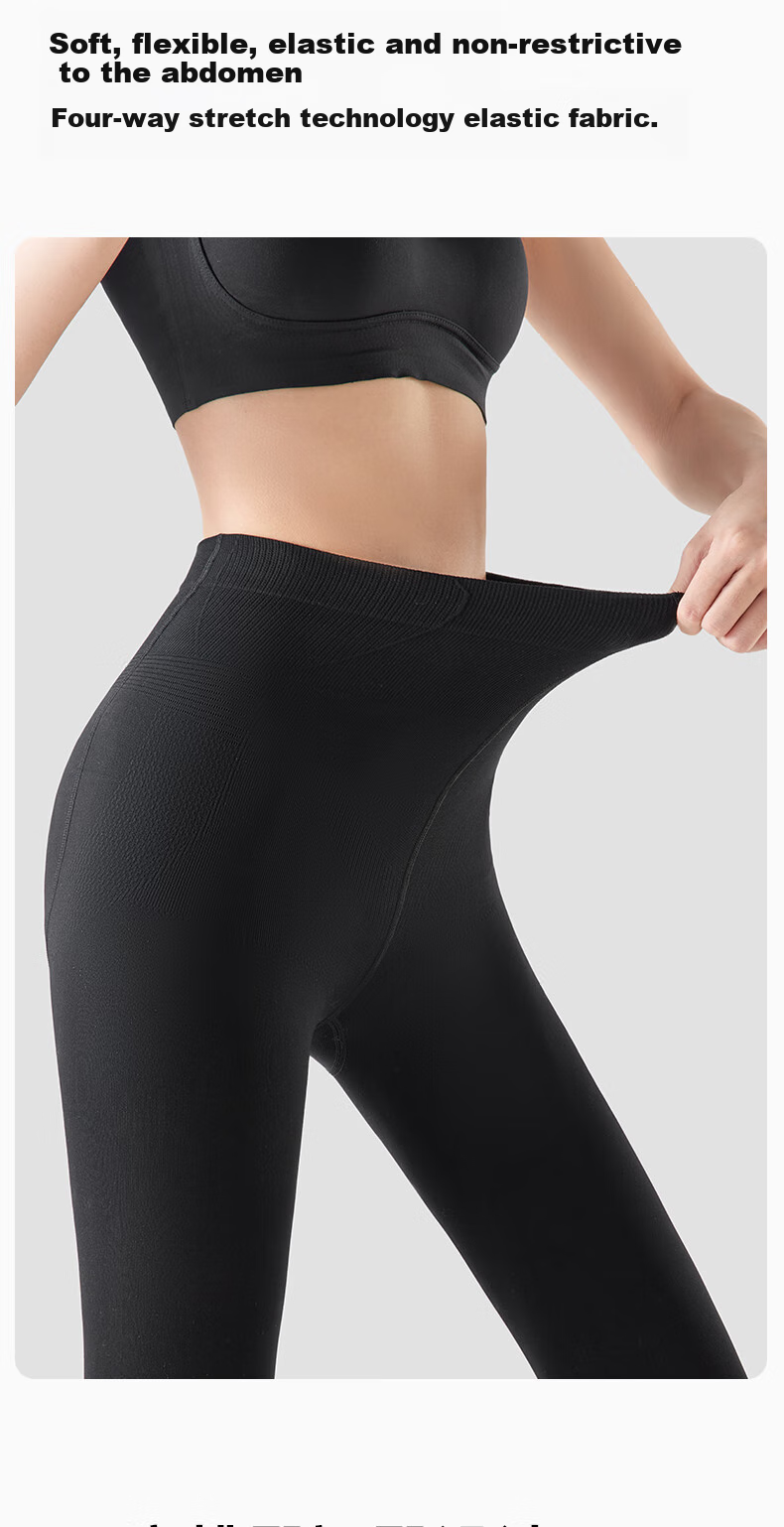 BONAS 2026 New Women's Leggings, Spring And Autumn Thin Style, Bare-Leg Effect, 480D Pressure Socks, Warm Black Pantyhose 9