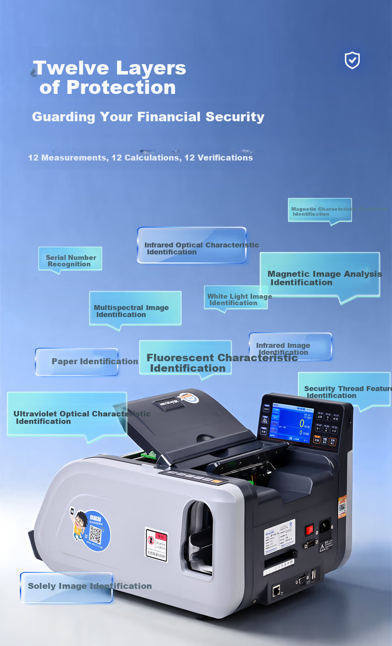 Virong I3 Silver Currency Counter Portable Banknote Detector for New RMB Small Office Commercial Financial Use 2025 New Model 4