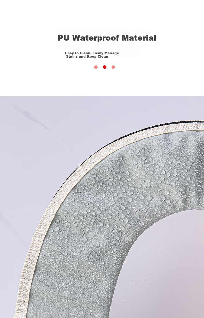 Baizi Toilet Seat Cover, Thickened, Warm, Lint-Free, Antibacterial, for Home Use 7