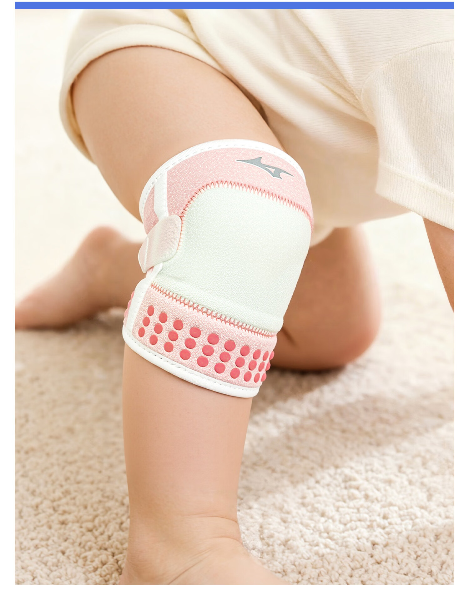 MIZUNO Baby Knee Pads Breathable Crawling Toddler Anti-Fall Knee Protectors for Children D504 Pink 13