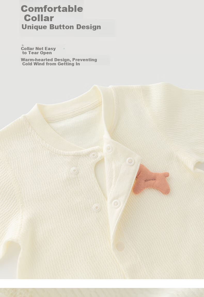 Guaiqixiong Infant And Toddler Long-Sleeve Bodysuit, Spring And Autumn Season, for Baby Boys And Girls, Pure Cotton Romper, Crawling Suit, Home Wear, Thin Style, Underwear 12