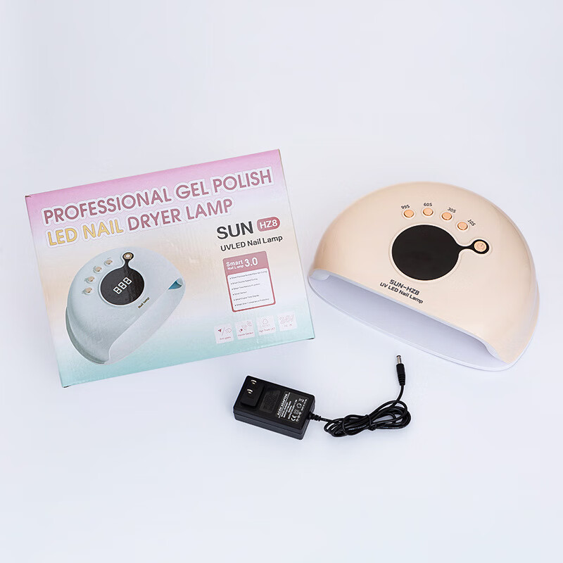 Mingba Nail Lamp Fast Drying Gel Light High Power Dual-Hand Nail Tool Dual Light Source Large Panel No Black Hands 10