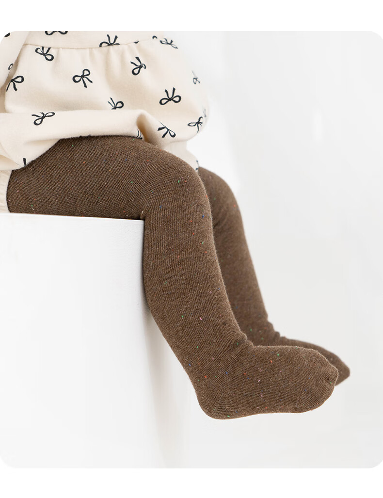 Growth Baby Cotton Footed Tights Spring Autumn White Infant One-Piece Footed Leggings 4