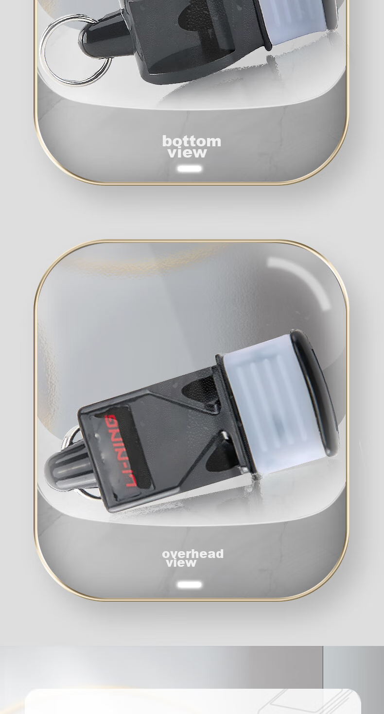 Li-Ning Whistle, Referee Whistle, Military Ultra-Loud Sports Teacher Basketball Referee Competition Coach, Seedless Dolphin Whistle 5