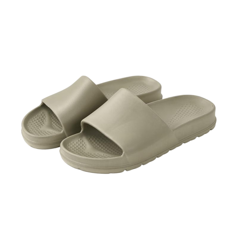 Jiayi Slippers Unisex Thick Sole Soft Elastic Outdoor Bathroom Sandals Malt Color 38-39 JY2521