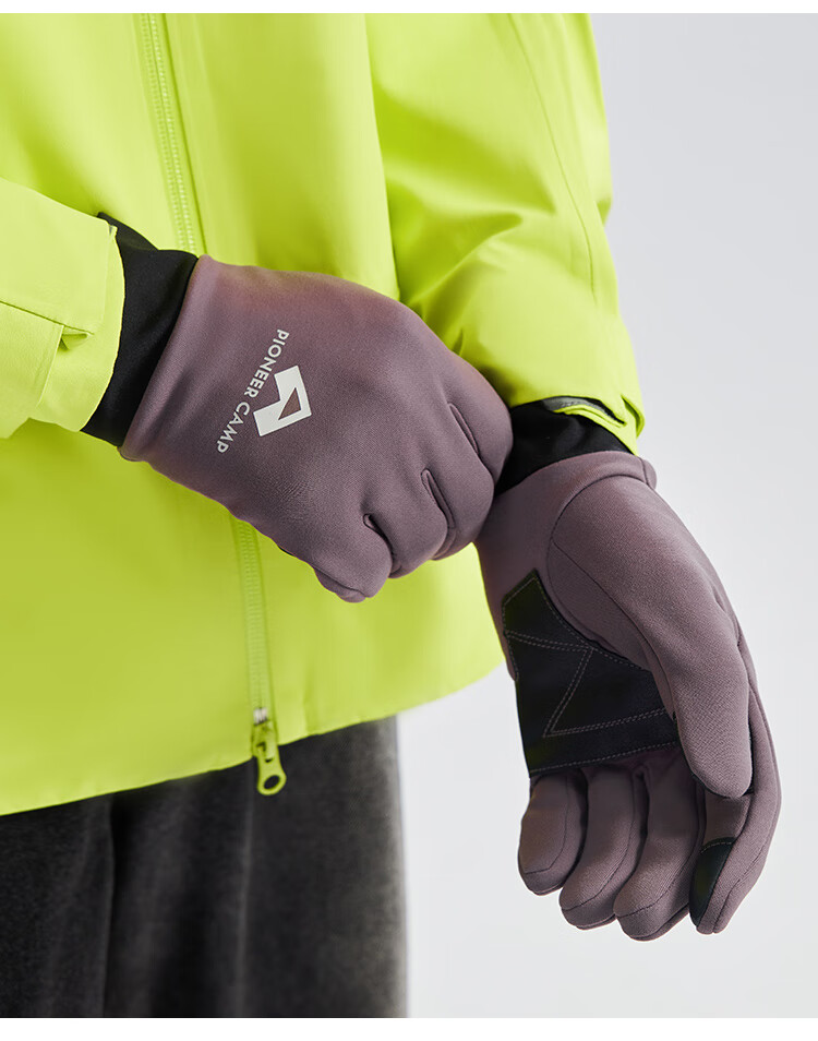 Toread Outdoor Hiking Fleece Gloves Men Autumn Winter Ski Mountaineering Warm Windproof Cycling Touchscreen Sheepskin Patch Gloves 15