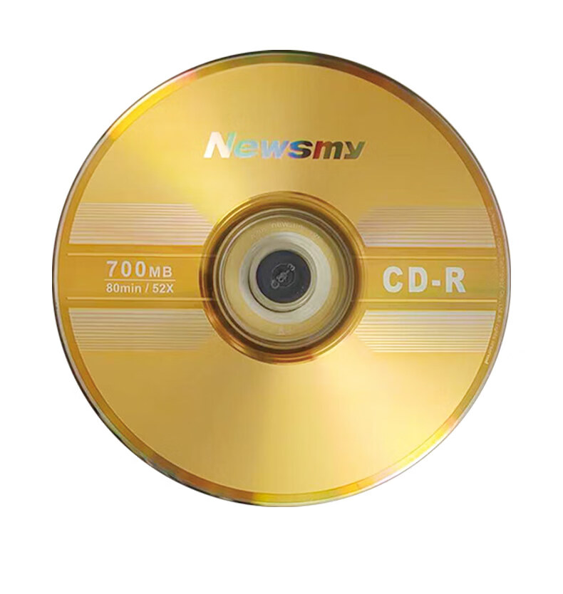 Newsmy CD-R Discs/Recordable Discs, 52x Speed, 700MB Capacity, Blank Discs for Burning, Jinpan Series, 25 Pieces in A Barrel 1