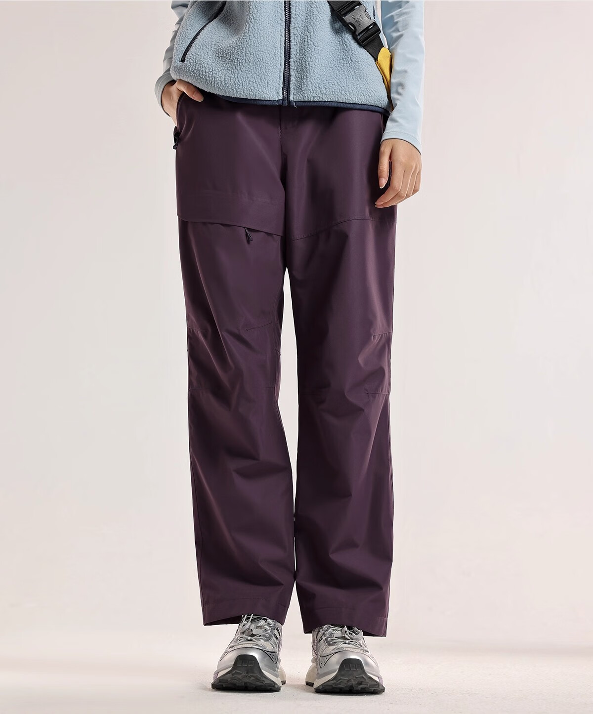 CAMEL Men's 3-in-1 Outdoor Softshell Pants Windproof Waterproof Fleece Lined High Breathability Thermal Hiking Trousers for Women 19