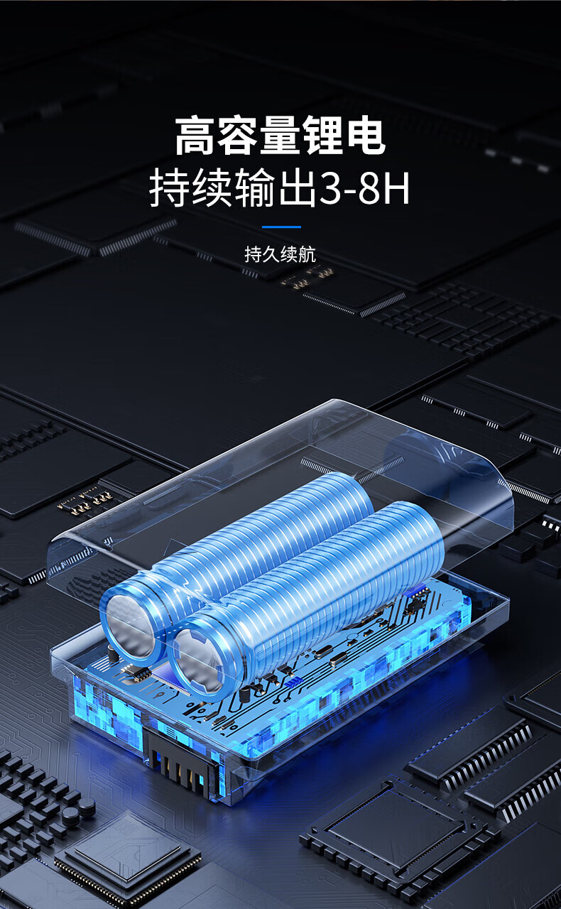 Gongtai LED Tube Magnetic Rechargeable Work Light 52cm Three-Level Dimming Portable Wireless Auto Repair Maintenance Night Market Dorm Power Outage Light GT-DG52-300W 2