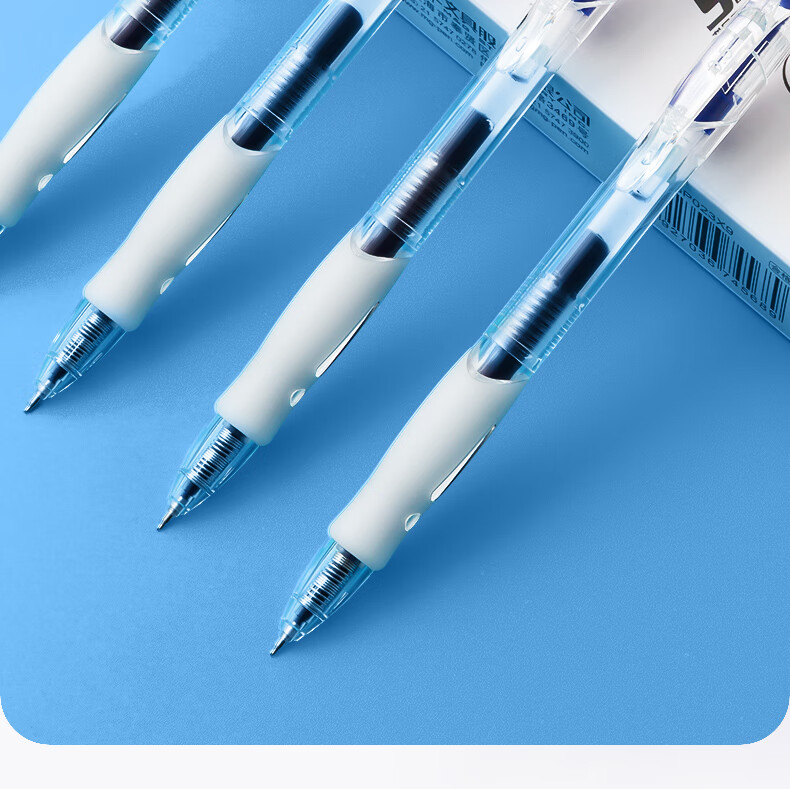 M&G 1008 Retractable 0.5mm Blue Gel Pen, Quick-Dry Signature Pen, Practical Student Exam Pen, Blue 12-Pack AGP023X9B 6