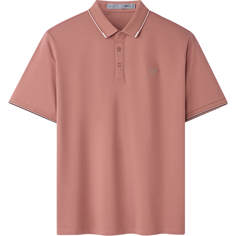 HLAHLA Men's Polo Shirt 26 Light Business Fashion Series Cool Short Sleeve Summer Father's Day Gift