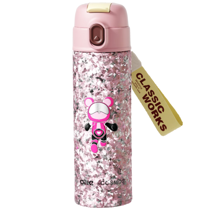 Cille Titanium Insulated Large Capacity Student Coffee Water Bottle Unisex Outdoor High-Quality Pure Titanium Double-Walled Drinking Cup