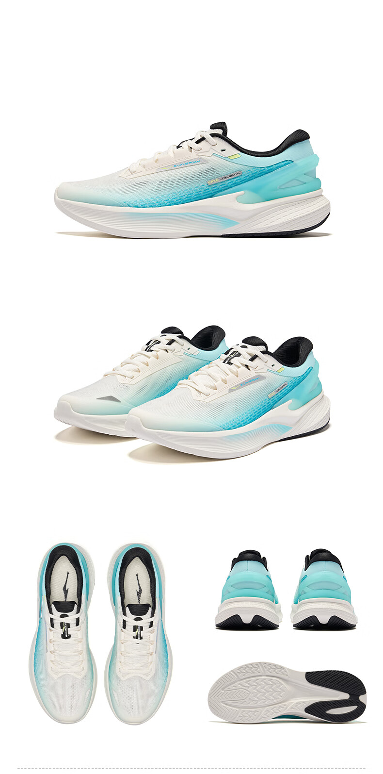 ERKE Sports Shoes Autumn Winter Running Shoes Tianma 5 Men's Soft Cushioning Shock Absorption Non-slip Wear-resistant Running Shoes 51126103246 6