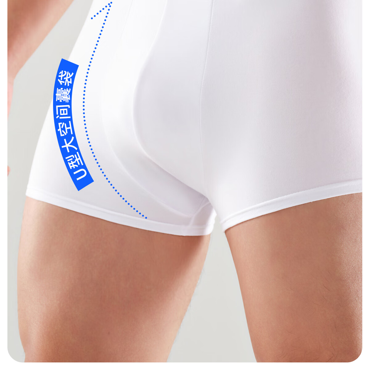Freego Disposable Men's White Boxer Briefs XL Travel Portable Sterilized 3-Pack Individually Wrapped 7