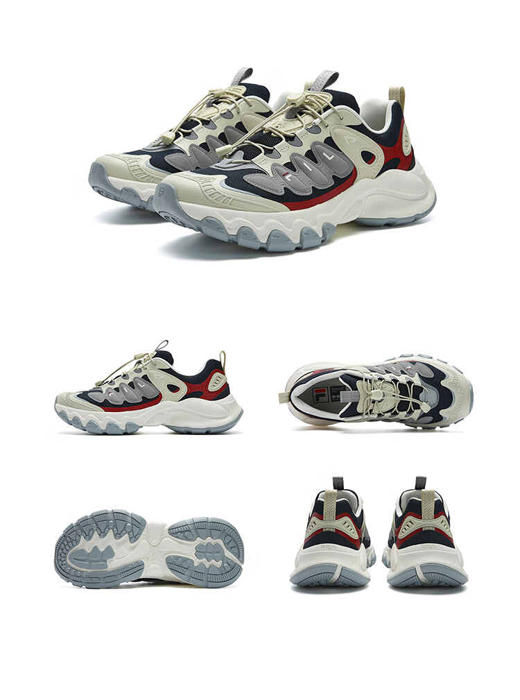 FILA Official Men's Mushroom Dad Sneakers 2026 Spring Casual Sports Shoes 40