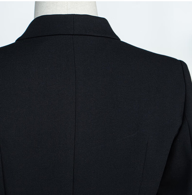 ROEYSHOUSE Women's Intellectual Formal Blazer 2026 Spring Slim Fit Long Sleeve Short Jacket 07455 Black S 17