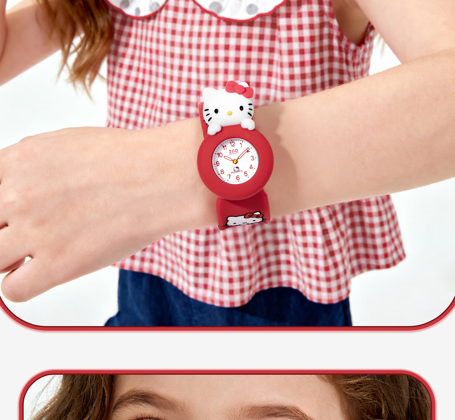 ZGO Sanrio Children's Watch for Ages 3-6, Kids' Day Gift, Girls' Kindergarten Baby Toy Digital Watch 307 14