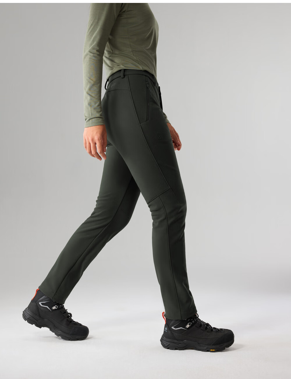 KAILAS Motuo Softshell Pants GORE-TEX Windproof Fleece Warm Anti-Static Outdoor Mountaineering Hiking Pants Men’s 8
