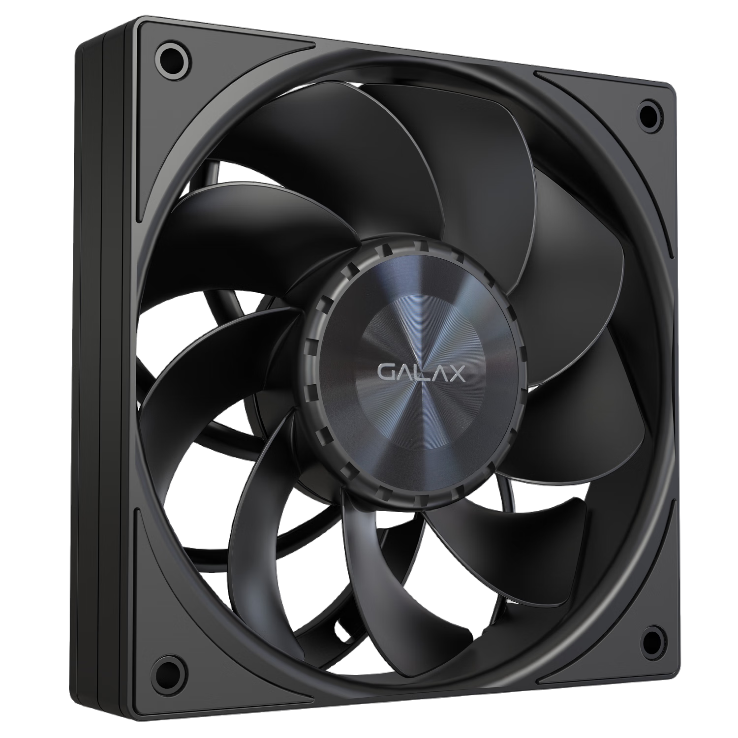 GALAX HURRICANE PF120 Case Fan 12CM Single Black Reverse (No Light Performance Version/High Airflow/PWM Temperature Control/Chainable)