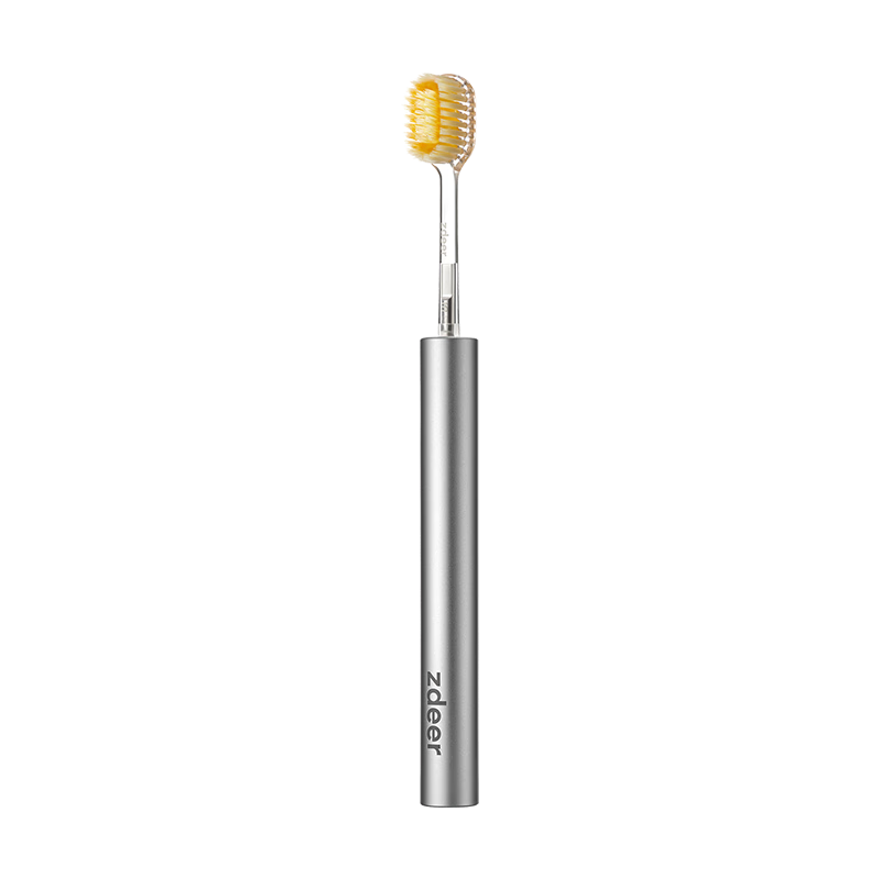 Zdeer Left Point Soft Bristle Wide Head Toothbrush for Men and Women Adult Home Use Air Couple Edition +16 Brush Heads Birthday Gift