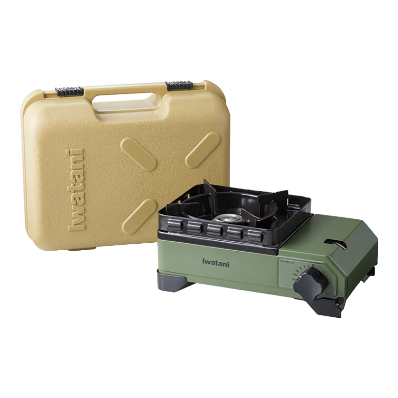 Iwatani Imported Mini Portable Cartridge Stove, Outdoor Double Windproof Hot Pot Camping Stove, 2.3kW Power Output, CB-ODX