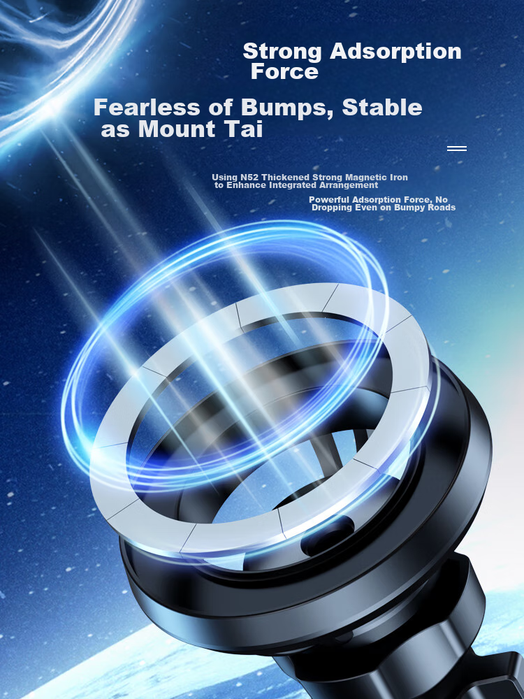 Best Coac Magnetic Car Phone Holder, Magsafe Compatible, for Apple IPhone 15, Wireless Mounting 2