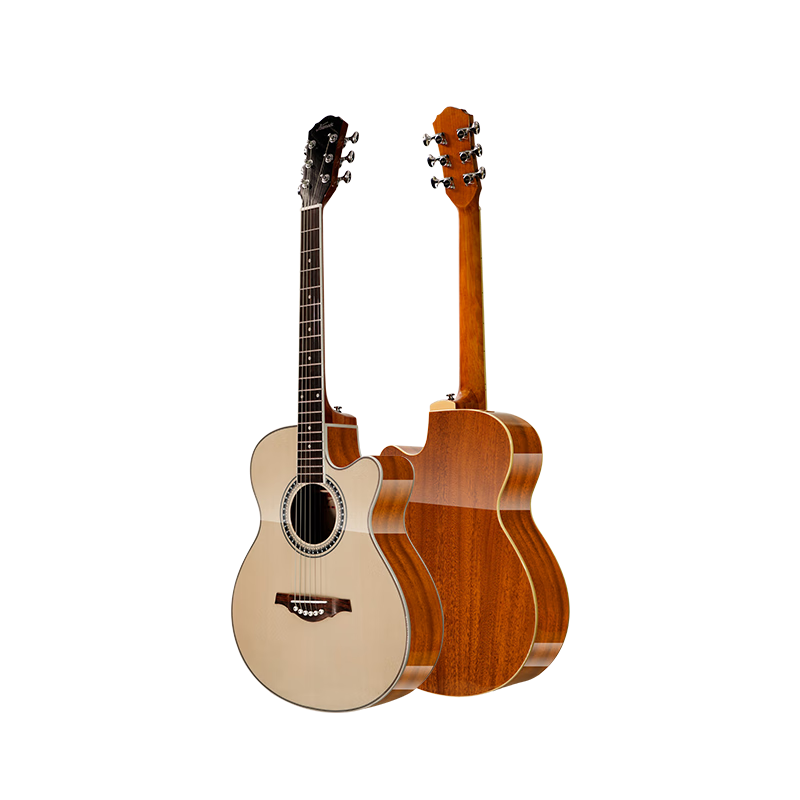Kapok Folk Guitar 40-inch Beginner Practice LG-68GC Wooden Acoustic Guitar for Men and Women