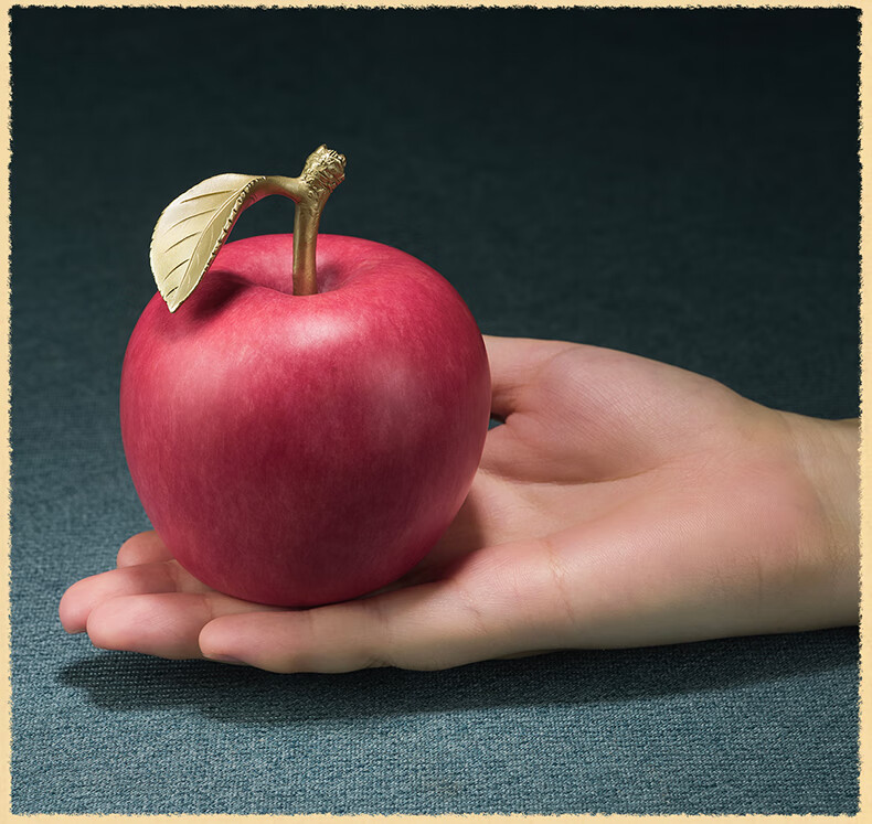 Master Tong "Auspicious Apple" Living Room Peace Apple Copper Ornament Home Decoration Craftsmanship 15