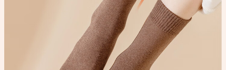 Guxu Disposable Men's Socks Daily Use Pure Cotton Winter Mid-Calf Travel Thickened Fleece Lined Wash-Free Men's Socks 10 Pairs 30
