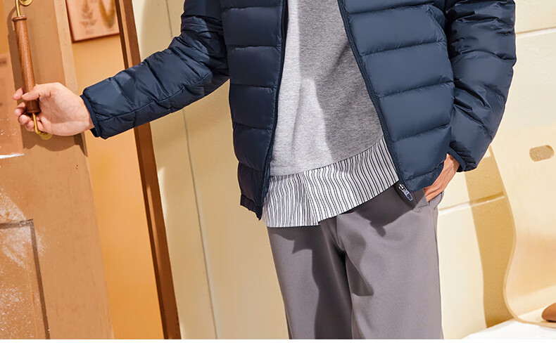 361° Men's Down Jacket Autumn Winter New Lightweight Short Warm Hooded Sports Inner Layer 652544302D-4 11