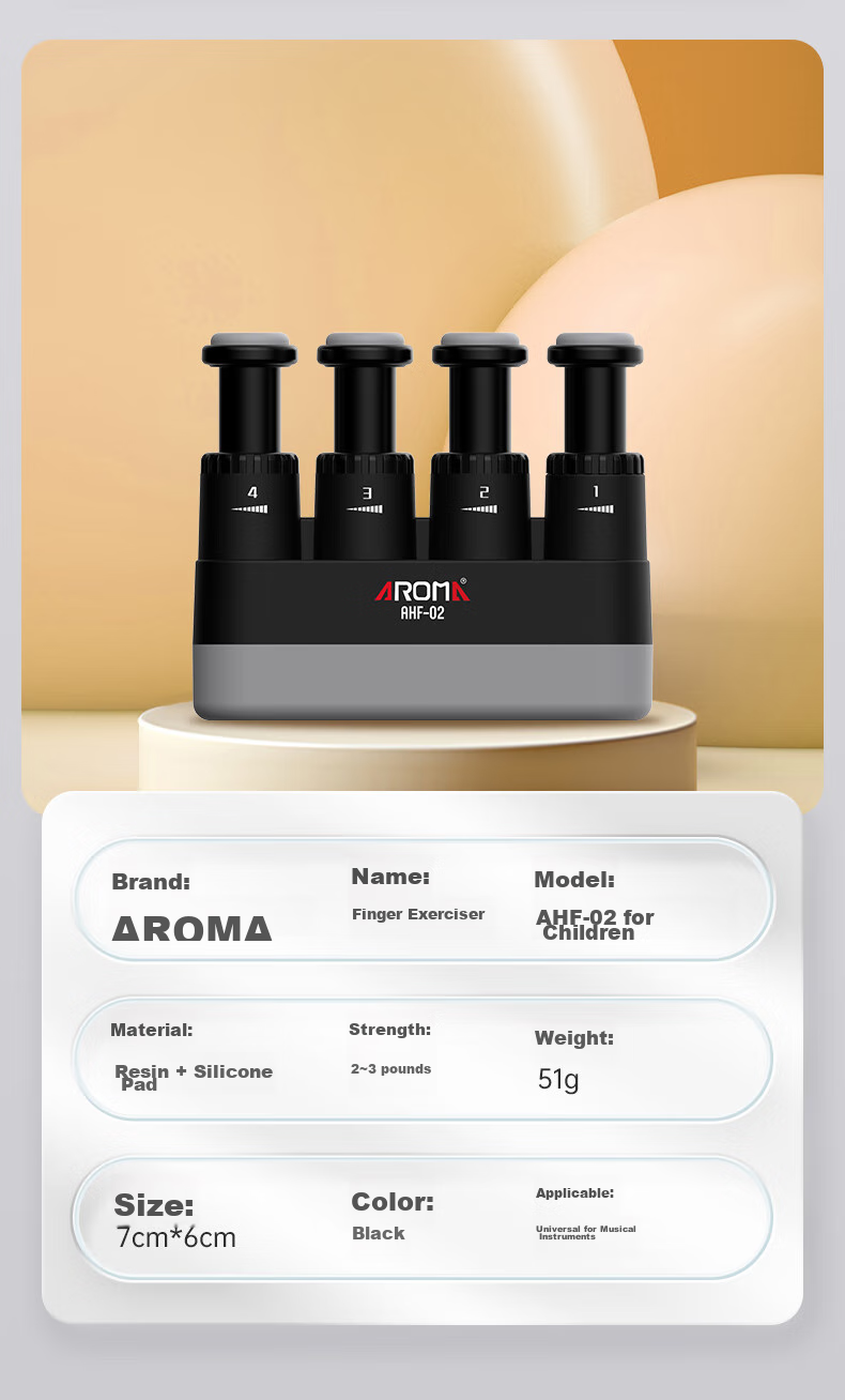 AROMA Adult Finger Strengthener, Piano Finger Trainer, Guitar Grip Exerciser AHF-03 11