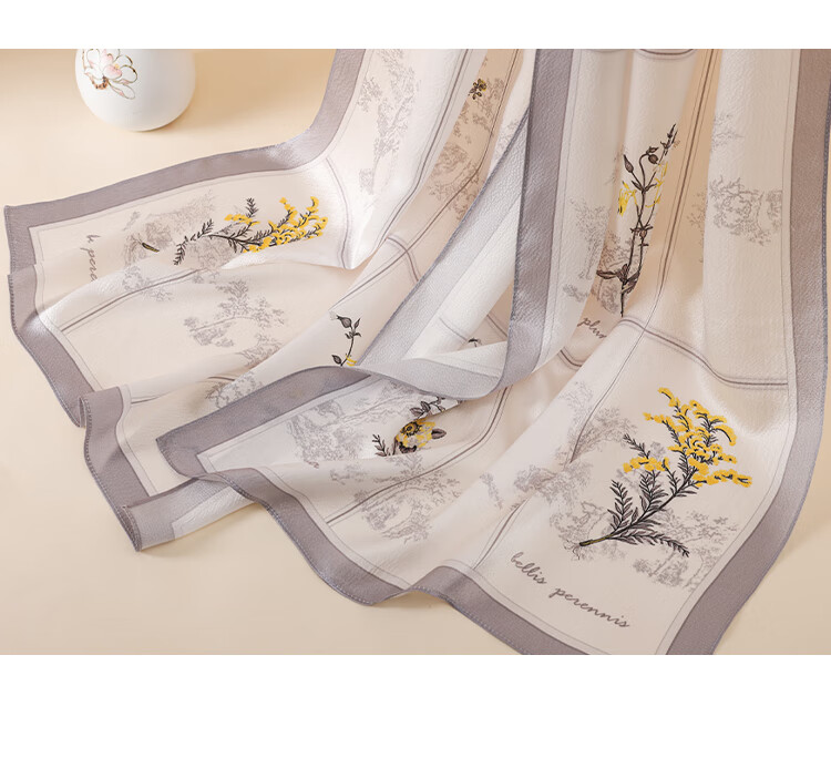 Shanghai Story Women's 100% Mulberry Silk Pearl Satin Long Scarf Shawl Gift Box for Girlfriend Valentine's Birthday Present 12