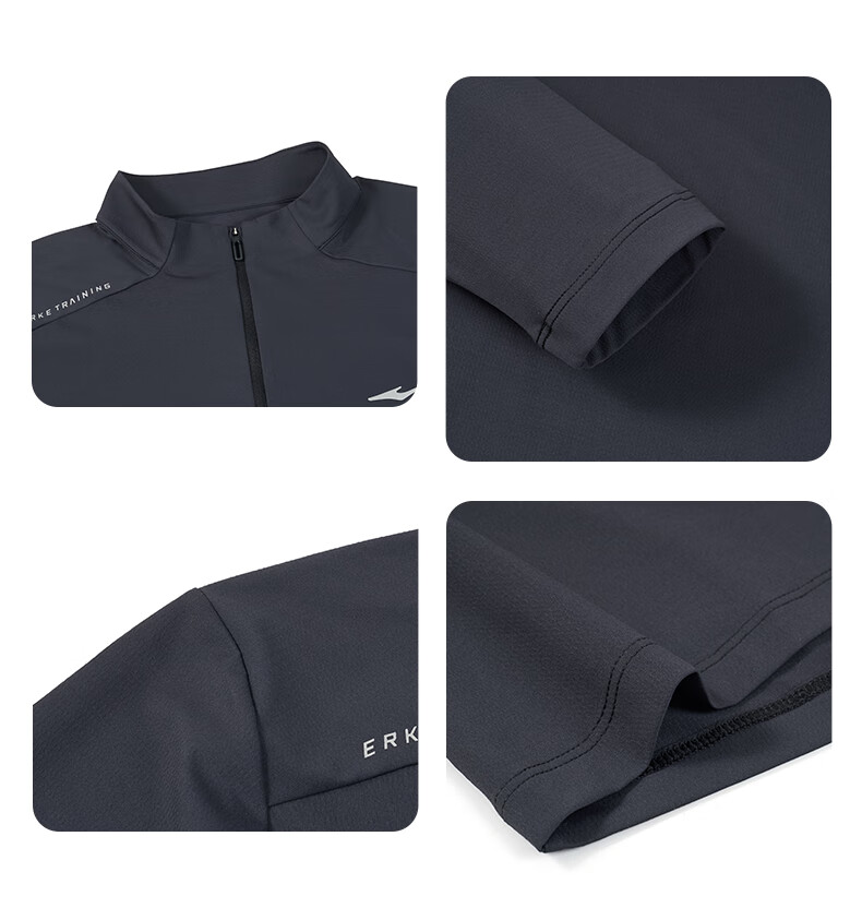 Hongxing Erke 2026 New Moisture-Wicking Breathable Indoor Slim Fit Long Sleeve Sports T-Shirt Casual Fitness Top 17