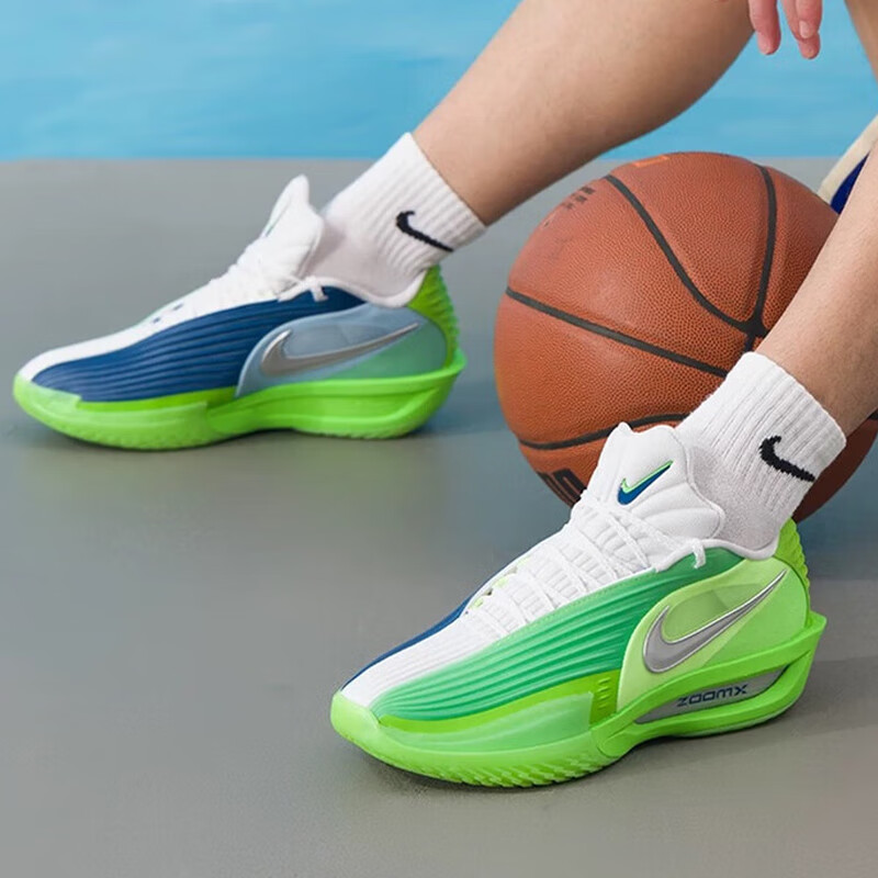 NIKE Men's Basketball Shoes G.T. CUT 3 TURBO Sports Shoes HV9919-301 Green Gray Size 40