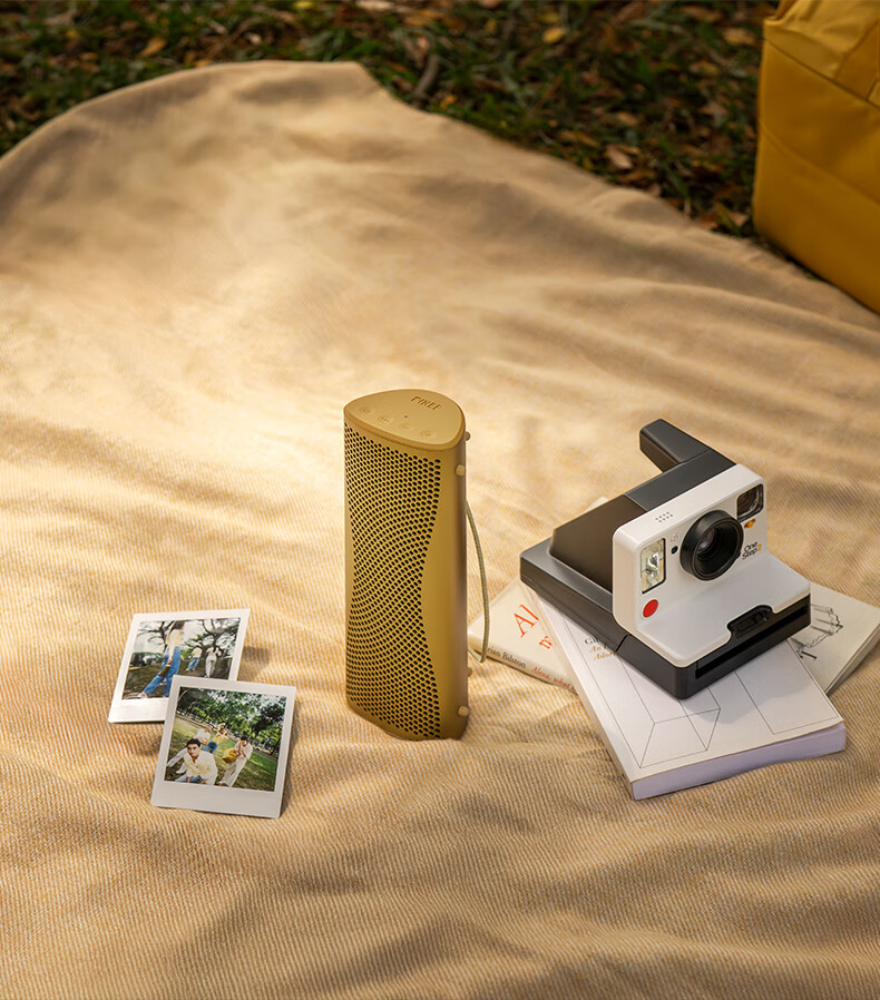 KEF Muo New Wireless Bluetooth Portable Speaker Outdoor Dustproof Waterproof Home HiFi Long Battery Life High Fidelity Small Speaker Gift National Subsidy Orange Moon 2
