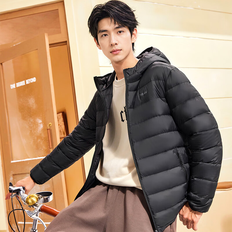 361° Men's Down Jacket Autumn Winter New Lightweight Short Warm Hooded Sports Inner Layer 652544302D-4