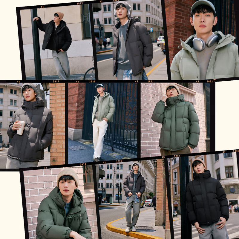 SNOWFLYING 2025 Autumn New Men's Short Hooded Down Jacket Business Casual Fashion Thick Warm Cold-Resistant