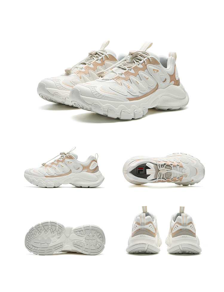 FILA Official Women's Mushroom Dad Sneakers 2026 Spring Casual Sports Shoes 39