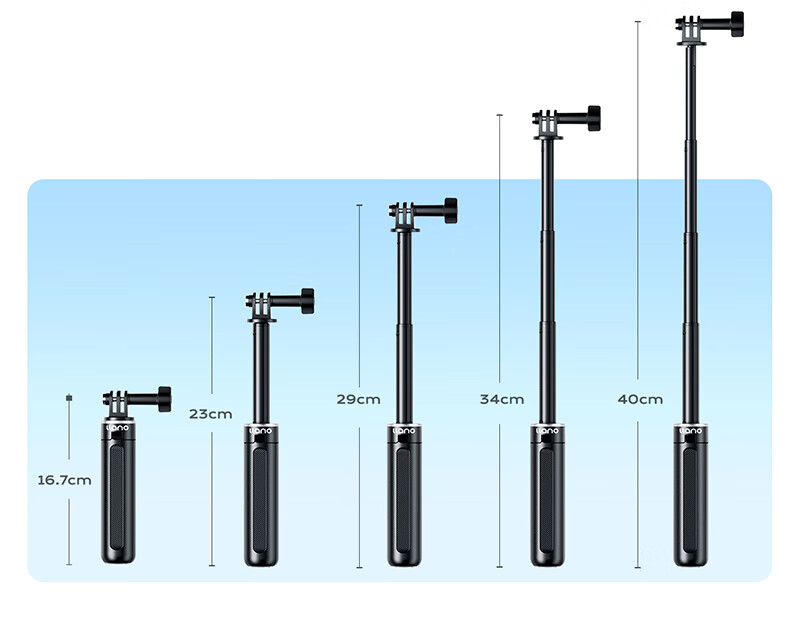 Llano DJI Action6/5Pro/4 Handheld Selfie Stick Mini Portable Extension Rod AcePro2/Gopro13/12 Sports Camera Mount Tripod Accessory 5