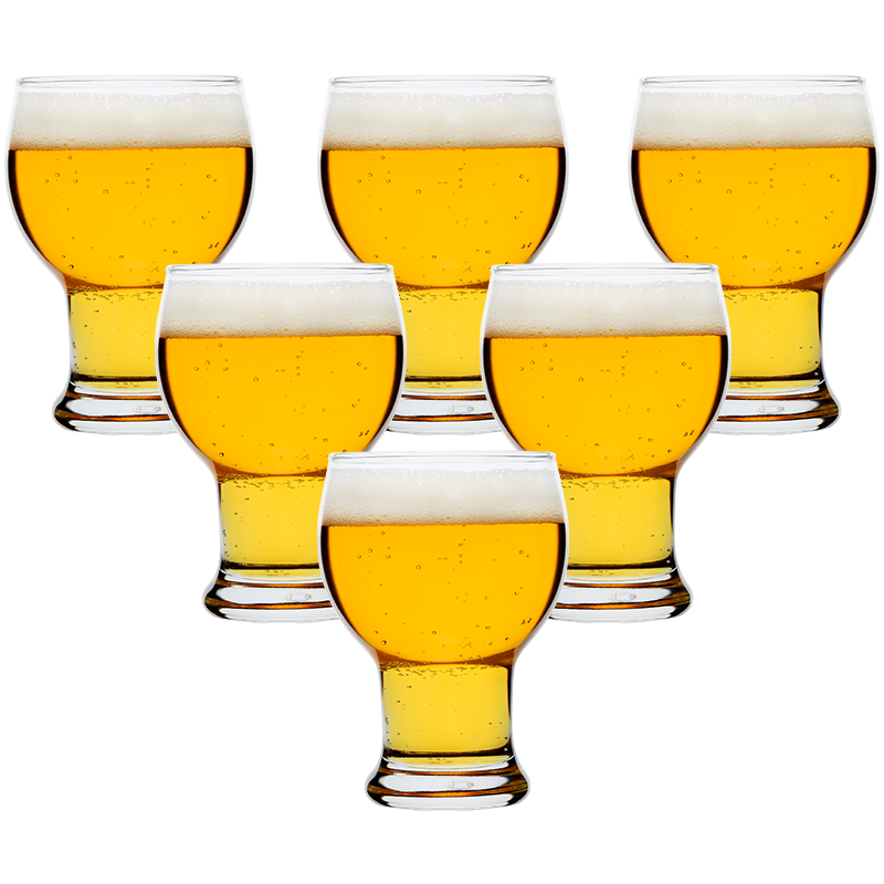 Ocean Imported Beer Glasses Large Capacity Home Bar Craft Beer Mugs 455ml Set of 6