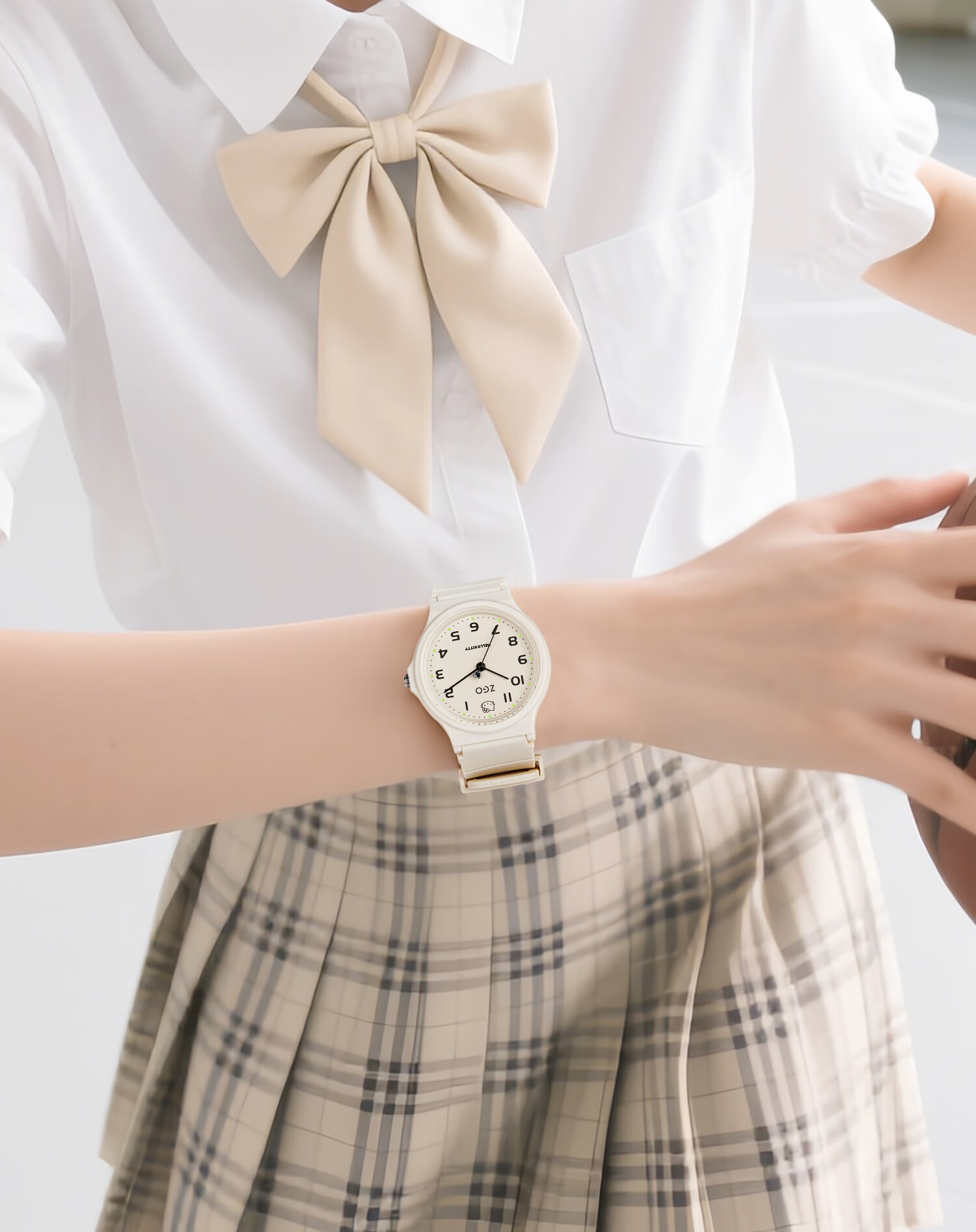Hello Kitty Student Exam Watch for Girls Middle and High School Quiet Quartz Movement 11