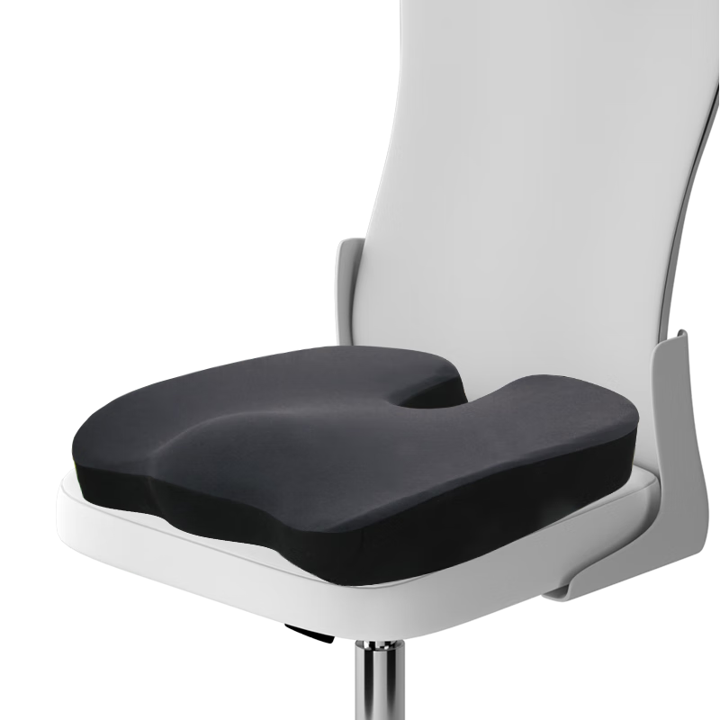 Car Seat Cushion, Office Chair Pad, Buttocks Pillow, Memory Foam Lumbar Support Pad, Hemorrhoids Thickened Chair Pad, Blue And Black