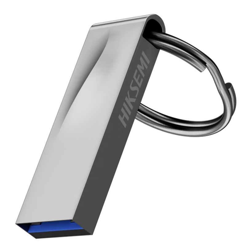 HIKVISION 128GB USB 3.2 Metal USB Flash Drive X201 PRO Gun Gray 150MB/s High-Speed Portable USB Drive with Keyring for Computer Business Office Study
