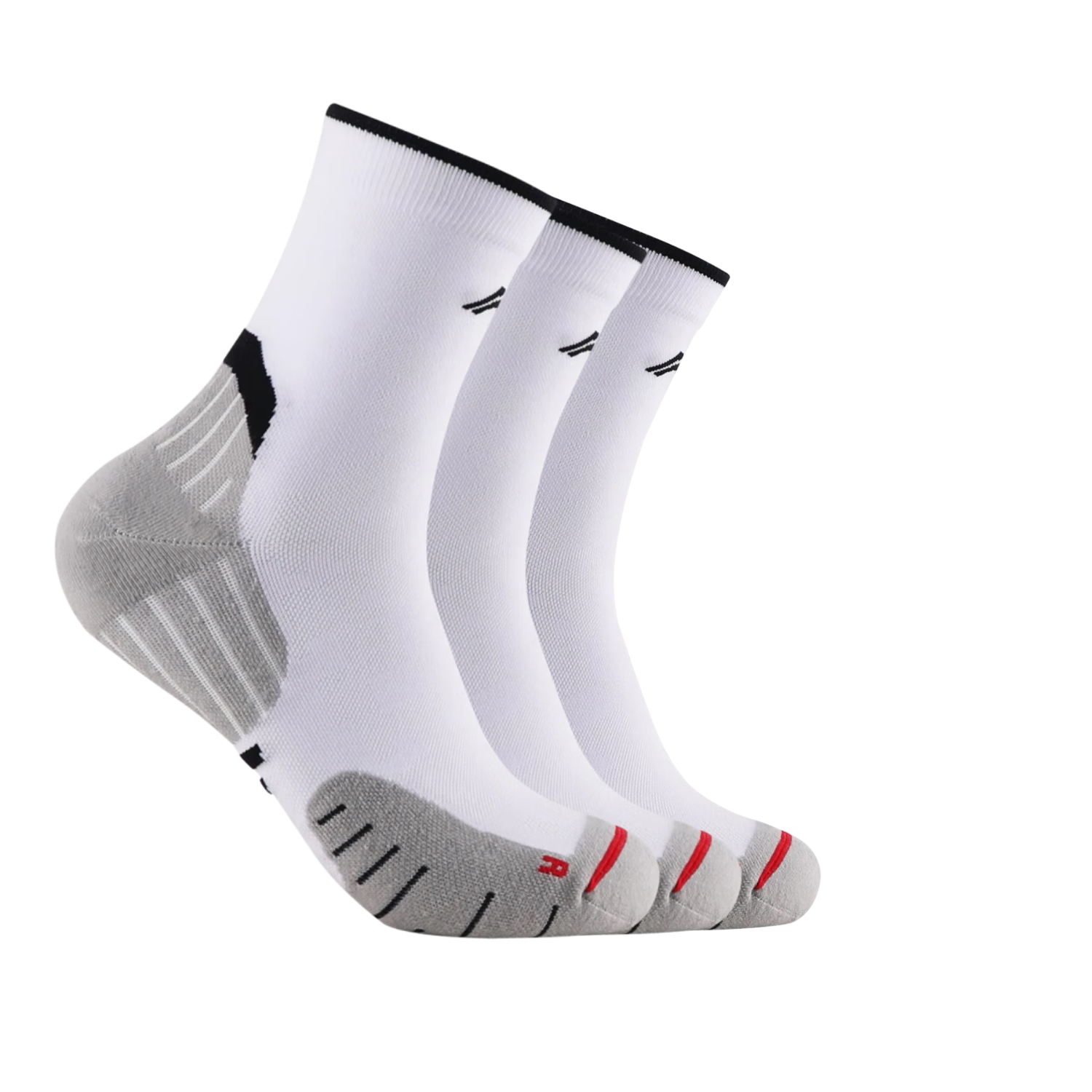 LI-NING Marathon Professional Running Socks Four Seasons Mid-Calf Terry Bottom Unisex Basketball Sports Socks White Cotton Socks