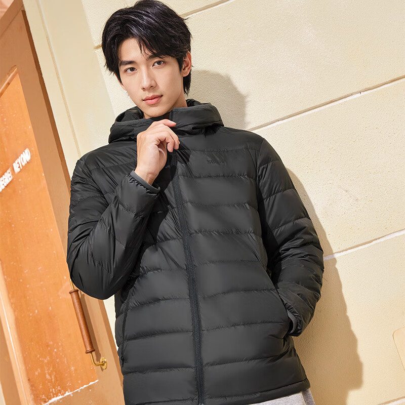361° Men's Down Jacket Autumn Winter New Lightweight Short Warm Hooded Sports Inner Layer 652544302D-6