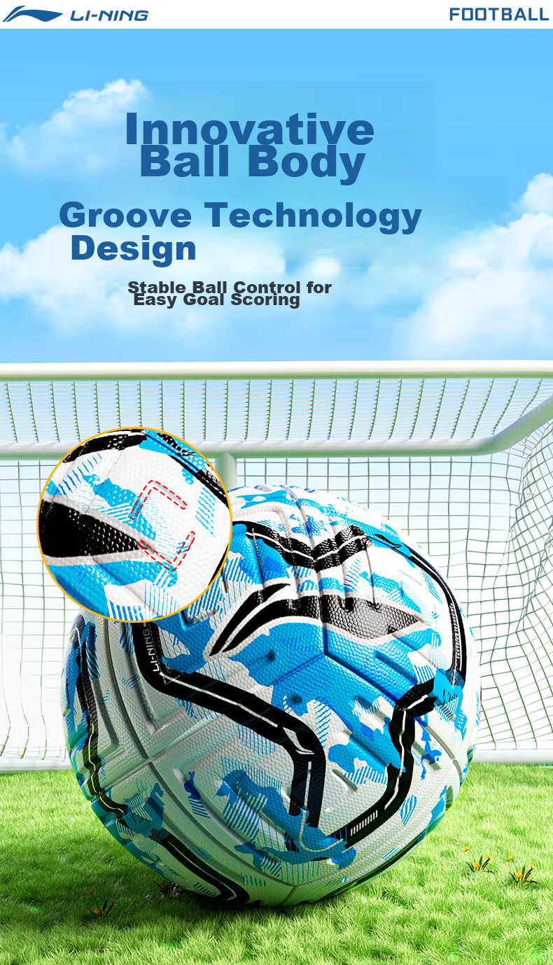 Li-Ning Soccer Ball Size 5 for Adults, Middle School Students, High School Entrance Exam, Standard Wear-Resistant And Durable, Youth Exam-Specific Training Ball, Size 5 Gift 6